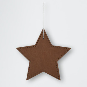 Star Leatherette Ornament