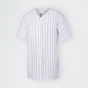 Adult Unisex Pinstripe Full-Button Jersey