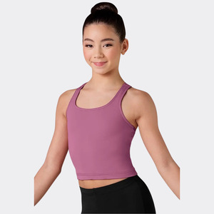 Girls Wide Racerback Crop Top