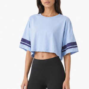SLX Striped Crop T-Shirt
