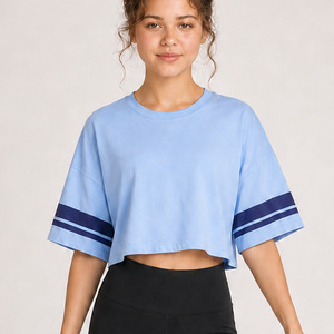 SLX Striped Crop T-Shirt