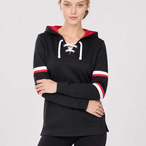 Dangle Unisex Pullover Hockey Lace Hooded Sweatshirt